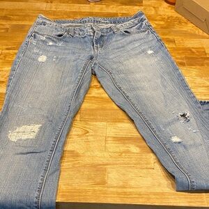 American Eagle Outfitters Faded Blue Straight Leg Jeans